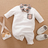 Long-sleeves Gentleman's Romper  Baby Clothes sariiholidaycouture