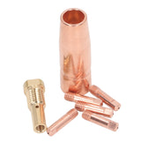 MIG Welding Gun Accessory Flux Core Gasless 0.9mm 0.035in Brass Nozzle Tips Kit Equipment for Century FC90 80GL sariiholidaycouture